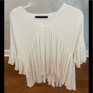 Zara white blouse